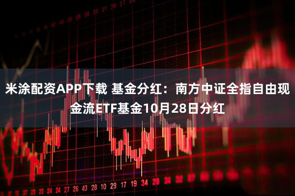 米涂配资APP下载 基金分红:南方中证全指自由现金流ETF基金10月28日分红